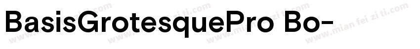 BasisGrotesquePro Bo字体转换
